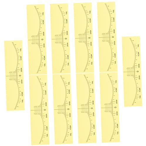 OATIPHO 10pezzi Righello Per Sopracciglia Pennarello Kit Di Misurazione Della Linea Delle Sopracciglia Posizionamento Strumento Per Modellatore Per Livellante Disegno Linea Delle Per Donna