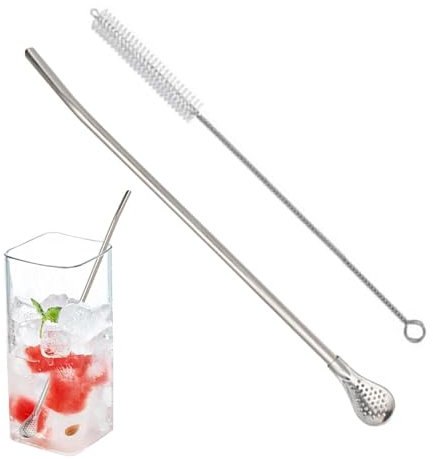 Cuillère à la pale - en acier inoxydable à consommation de cuillère à la cuillère à longerons passoires de passes - Filtre Filtre Paigne - Pipe d'infuseur à thé à feuilles lâches, Bombouls réutilisabl