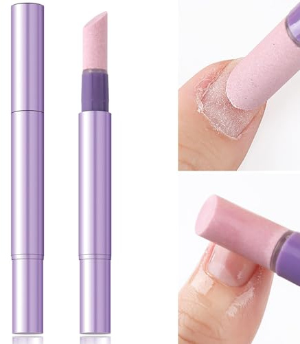 Penna per la Cura delle Unghie 3-in-1, con Punta in Ceramica, Penna per Rimuovere Cuticole, Olio per Cuticole per Unghie Secche e Rovinate