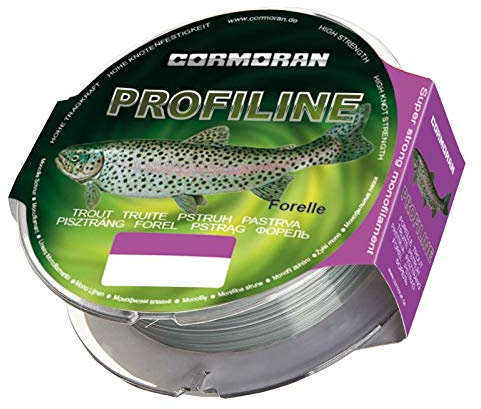 Cormoran Unisex – Erwachsene Profiline Forelle Spezialschnur Schnur, Hellblau, Rund klein