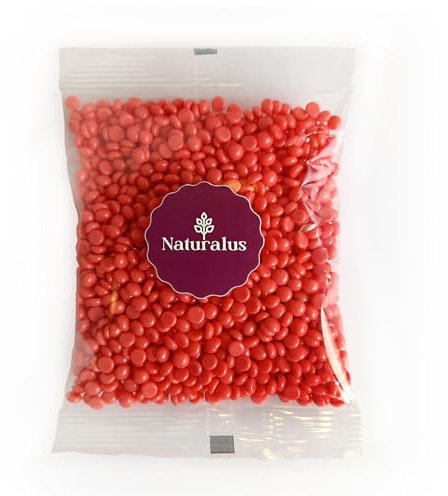 Naturalus Perle di Cera Brasiliana Professionale Ceretta 200 Grammi Cera Depilatoria a Caldo Senza Strisce Professionale per Uomo e Donna a Bassa Temperatura Depilazione Indolore Made in Italy (Rosa)