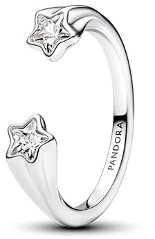 Pandora 193582C01 Women's Ring Shooting Stars Silver, 58/18,5, Sterling Silver, Cubic Zirconia