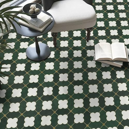 Peel and Stick Floor Tiles Self Adhesive, Vinyl Flooring for Bathroom Kitchen Living Room, Stick on Floor Tiles Waterproof 30x30cm 20pcs(1.8㎡)