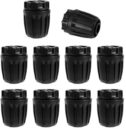 Tinoaly 10pcs 1/2 Inch Drip Irrigation End Caps, Anti-Drop Barbed Lock Nut End Plug Fittings for (1/2 ID x 0.6-0.63 OD) 16mm Drip Tubing Connectors for Garden Irrigation Watering System Accessories