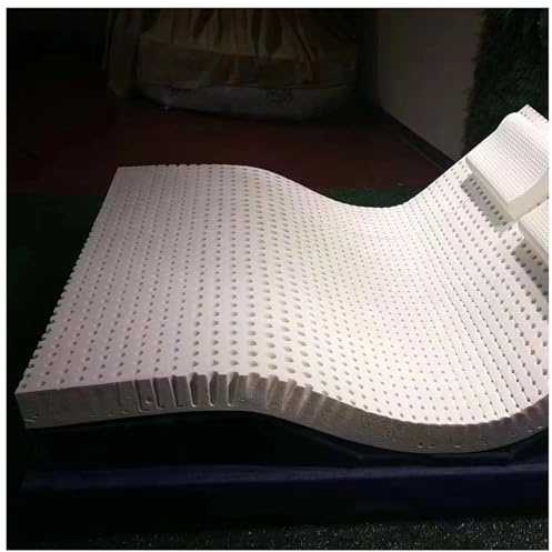 Natural Latex Mattress Topper, 4 Firm 7-Zone OrgaLatex Hybrid, Pressure Relief & Support, King Size 76x80, Eco-Friendly Sleep Solution