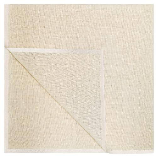1 Pcs Cheese Cloths for Straining, 50 x 50 cm Reusable and Washable Fine Muslin Cloths for Cooking, Grade 100 Unbleached Cotton Cheesecloth for Nut Milk, Butter, Baking & Cooking