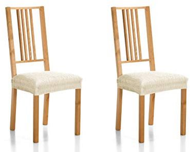 Martina Home Funda Silla Asiento Emilia Pack 2 Marfil