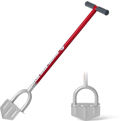 Garden Weasel Edger-Chopper - Long Handle | Garden Beds, Patios, Trenches, Sidewalks, Driveways, and More | Lawn and Landscaping Tool, T Grip, Sod Cutter | 91714