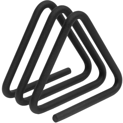 Serviettenhalter, für die Küche, Dreieck Geometrischem Design aus Metall,Gelten Home Kitchen Restaurant Picknick-Party (Schwarz)