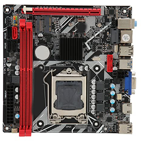 Yunseity B75 MS Mini ITX Motherboard, DDR3 LGA 1155 PC Mainboard Support NVME M.2 WiFi M.2 USB3.0 SATA3.0 PCI E 16X Gaming Mainboard