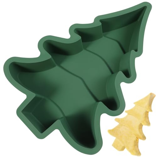 VICASKY Christmas Tree Silicone Cake Mold - 3D Christmas Tree Shaped Mold,Xmas Cake Pan for DIY, Chocolate, and Candy Making