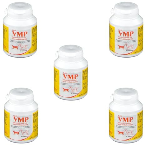 Zoetis VMP tabletter | 5-pack | 5 x 50 tabletter | för hundar och katter | Protein och mineraltillskott | för ammande och gravida kvinnor
