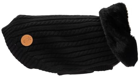 Preziosi Pet - Maglia Caldo Per Cane, Maglione Comfort Taglia Medio Piccola 40 Cm, Chiusura In Velcro Sul Collo, Foro Per Guinzaglio, Abbigliamento Animali, Abito Elegante Feste