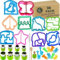 Sandwich Bread Cutters Set for Kids Bento Lunch Box Mold Supplies Vegetable Fruit Crust Shapes Cookie Cutter 30 Pcs