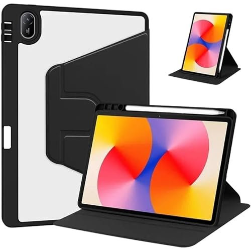Flip PU Leather Tablet Case Suitable For Huawei Matepad Pro 13.2inch PCE-W30 2023 Magnetic Acrylic Hard Cover With Pen Slot(Black)