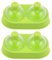 TOPPERFUN 2 Piezas Fabricante de Bolas de Hielo para Whisky Bandeja de Cubos de Hielo para Cócteles y Silicona para