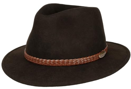 Lierys Rollable Wool Felt Hat Water-Repellent Crush-Resistant Made in Italy Men Fall/Winter Brown