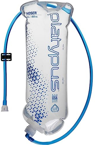 Platypus Hoser Hands-Free Hydration System Water Reservoir, 3-Liter, with Fast Flow Valve, one color