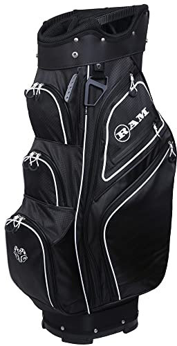 Ram Golf Accubar Cart/Trolley Bag with 14 Way Full Length Divider System, Black