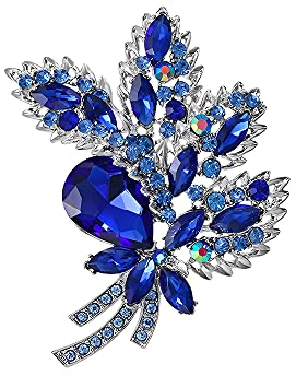 Oenothera Broche en Cristal Pour Femmes - Bouquet Pour Cadeau d'anniversaire de Filles, Fournitures de Fête de Mariage Noël