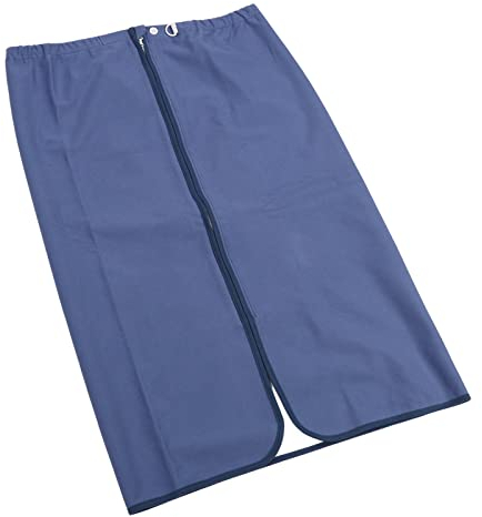 Tragbare Inkontinenz-Betteinlagen, Waschbar, Wiederverwendbar, Windelrock aus Baumwolle, wasserdichte Inkontinenz-Matratzenmatten mit Reißverschluss für Erwachsene, ältere Menschen (Dunkelblau)