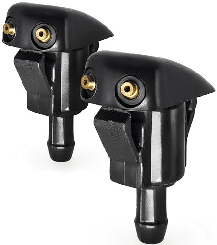 2 PCS Click&Fit Windscreen Washer Nozzles for Toyota Corolla, RAV4, Prius, Yaris, Camry Replaces OEM #: 85381-AA010, Washer Spray Jet Kit Accessories