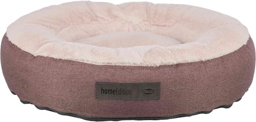 TRIXIE Letto per cani Felicia, rotondo, ø 50 cm, in bacca, morbido cuscino per cani con imbottitura in silicone, per cani di piccola taglia e cuccioli, antiscivolo e lavabile, 37882