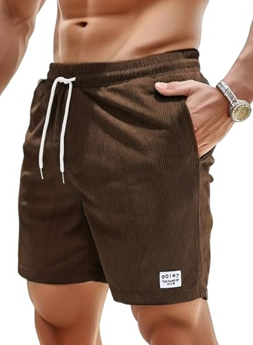 Vardagliga sommarshorts för män mode lounge klassiska sportshorts mjuka slim fit manchesterbomullsshorts med fickor