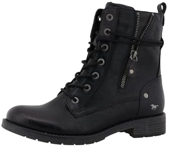 MUSTANG Bottines Femme 15M0052001, Pointure:39 EU, La Couleur:Noir