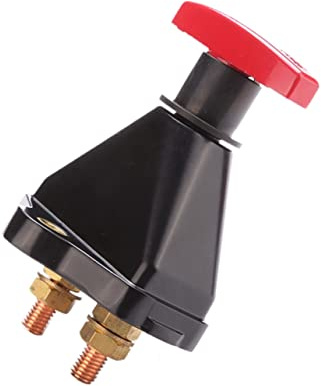 Alipis Interrupteur De Coupure Batterie 600A Commutateur De Sécurité Pour Véhicules Marins Et Voitures Isolateur De Batterie 15X8.5X9Cm Cuivre Résistant À La Corrosion