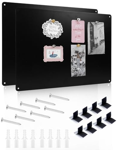 ZaKaBox 2 Pack Magnetic Board for Wall, 43 * 30cm, Magnetic Notice Board | Magnetizable Metal Magnetic Wall Decal Board Kids for Fridge Magnets, Magnetic Display Boards for Office Kitchen Bedroom