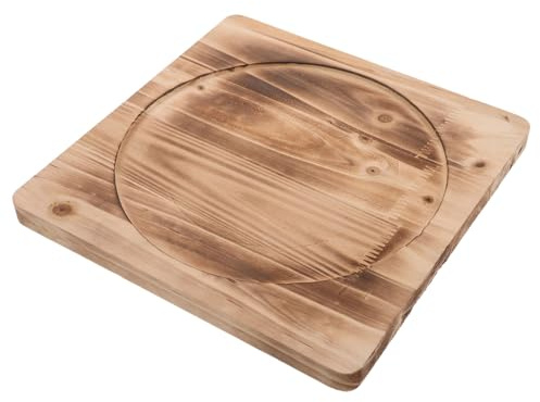 SUPVOX Support De Barbecue Bois Tapis De Feu Résistant Chaleur pour Poêles Et Casseroles Chaudes