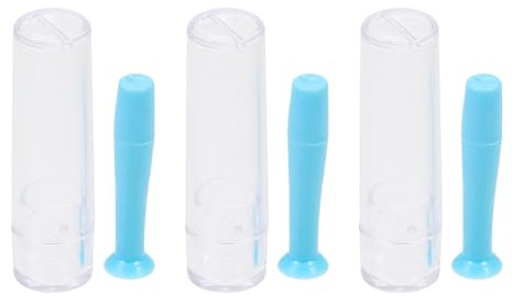 BELLIFFY Lot de 3 Bâtonnets de Retrait pour Lentilles Rigides en Silicone, Outil Portable Antidérapant pour Lentilles de Contact, Accessoire Pratique pour Usage Quotidien et Voyage