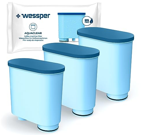 Wessper Filtro Acqua per Macchina Caffè, Filtro Acqua Anticalcare CA6903 Aquaclean Filtro Acqua per Macchina da Caffe Philips e Saeco, 3 Pezzi