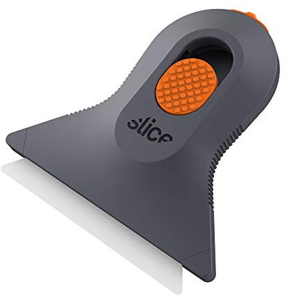 Slice 10594 Mini Scraper, Ceramic, Lasts 11x Longer Than Steel, Finger Friendly, Never Rusts, No Strain on Thumb, Blade Locks in Position, Compact Size, Left or Right Hand