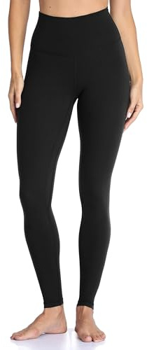 Colorfulkoala Women's High Waisted Tummy Control Workout Leggings Full Length Ultra Soft Yoga Pants 28 (M, Black)
