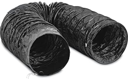 MSW Motor Technics Tuyau De Ventilateur Flexible Pour Ventilateur Extracteur De Chantier MSW-IBFD-05 (5 m, Ø 400 mm, Nylon & PVC, Noir, Très Flexible)