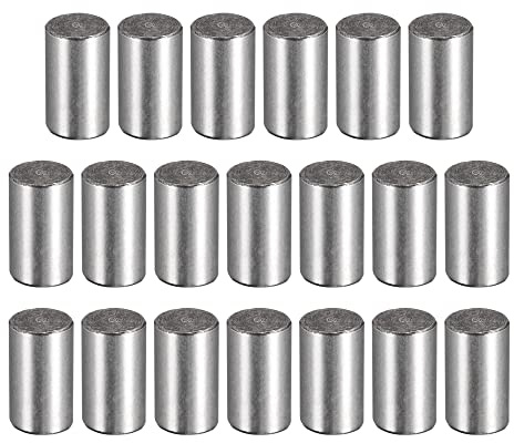 uxcell 1/4-Inch x 1/2-Inch Dowel Pins, Heat Treated Alloy Steel for Extra Hardness, Bright Finish and Accurate Alignment 20pcs