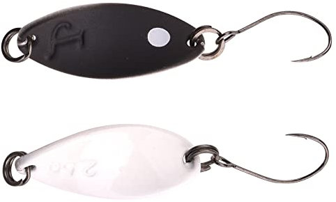 Trout Master Spoonblinker zum Forellenangeln 3,5g Incy Spoon, Farbe:Black/White