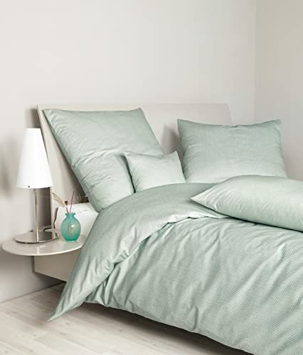 Janine Bettwäsche Interlock-Jersey Carmen S 155x220 cm + 80x80 cm limonenminze