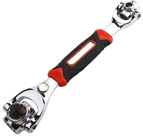 GNCTools Clé Hexagonale Multifonction à Tube avec Rotation 360 Degrés 8-21 mm pour Voiture, Vélo, Maison - Outils Bricolage
