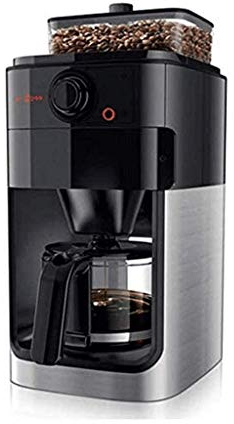 10-kopps droppkaffebryggare, grind och brygg automatisk kaffemaskin med inbyggd burr kaffekvarn The New