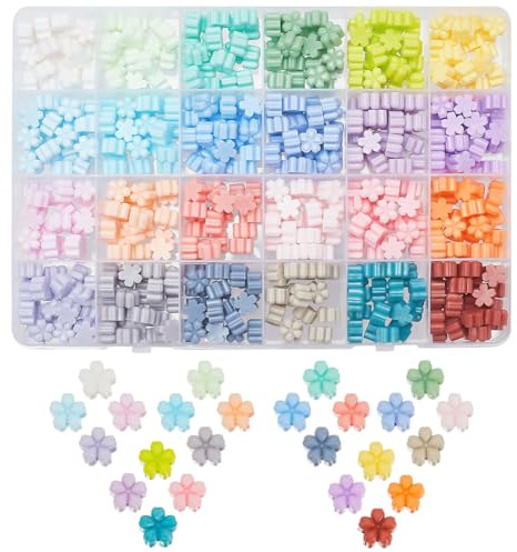 DELORIGIN 24 Colors Flower Wax Seal Beads Sealing Wax Pellets for Wax Seal Stamp DIY Craft Floral Wax Seals Decoration Envelopes Letters Gift Package Sealing Wax Colourful Wedding Invitation Stamp Wax