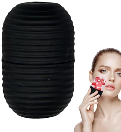 Aizuoni Eiswürfel-Roller, Gesichts-Eisform, Eiswürfel Für Gesicht Und Augen | Wiederverwendbarer Silikon-Eis-Gesichtsroller, De-Puff-Augenbeutel, Gesichtsschönheitsroller, Hautpflege-Tools