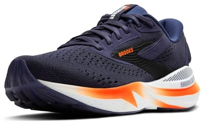 Brooks Herren Adrenaline Gts 24 Sneaker, Peacoat/Orange/Weiß, 42.5 EU