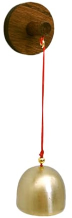 Timbre para Puerta de Tienda - Timbre de Puerta rústico para Tiendas | Comprar Timbre de Puerta Cuando se Abre la Puerta | Campana de Comerciantes de Metal Adhesivo | Campana de Madera Vintage