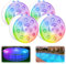 idyl light Poolbeleuchtung Unterwasser, Wiederaufladbar Unterwasser Licht Led mit Fernbedienung, Wasserdicht Pool lichter,Teichbeleuchtung für Pool Badewanne, Aquarium, Brunne, Party Deko, 4 Stück