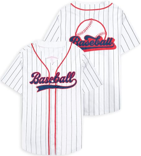 Baseball Jersey for Women Baseball Shirt: Baseball Graphic Button Down Plain Tshirts Sports Active V Neck Tee Tops Blue