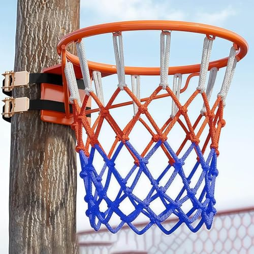 BESTXH Aro De Baloncesto para Montar En La Pared, Aro Y Canasta De Baloncesto PortáTiles para Casa Y Escuela, Aro De Baloncesto con Red para Colgar En áRboles O Postes,Children
