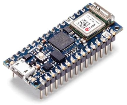 Arduino Nano 33 IoT with Headers [ABX00032] - ARM Cortex-M0+, WiFi & Bluetooth, 256KB Flash, 32KB SRAM, Secure Element, 14 Digital I/O, 6 Analog Inputs, Pre-Soldered Headers, Arduino IDE Compatible